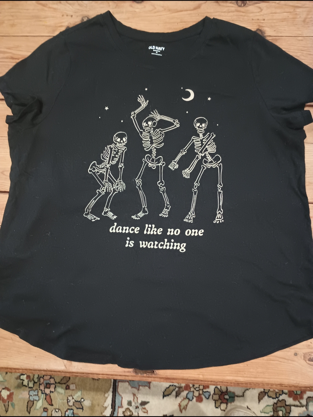 Old Navy Skeleton T-Shirt Dance Like No One is Watching XL